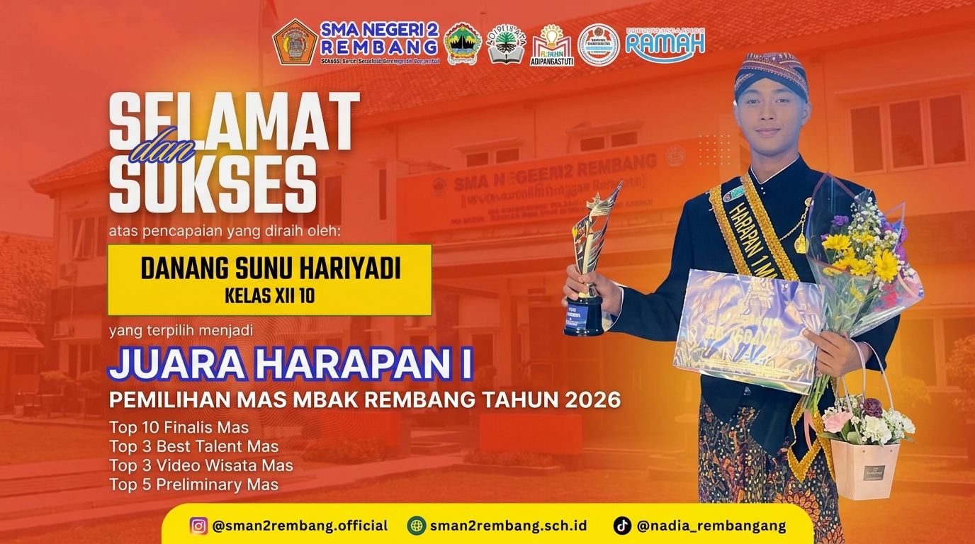 Juara Harapan 1 Pemilihan Mas dan Mbak Kab. Rembang Tahun 2026